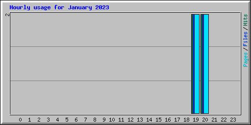 Hourly usage for January 2023